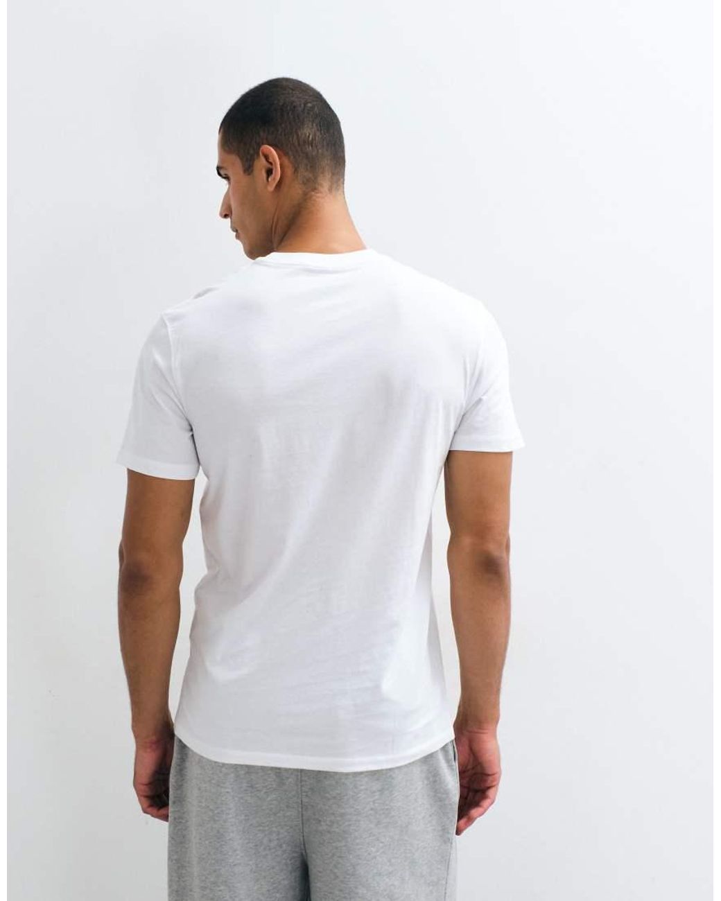 Only & Sons White Regular Fit T-shirt for men