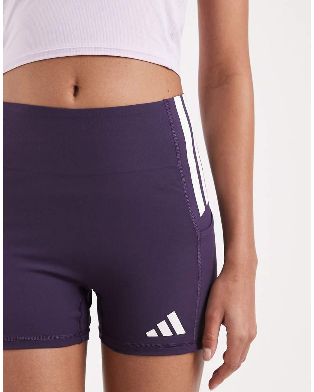 Adidas Originals White Adizero Short Leggings