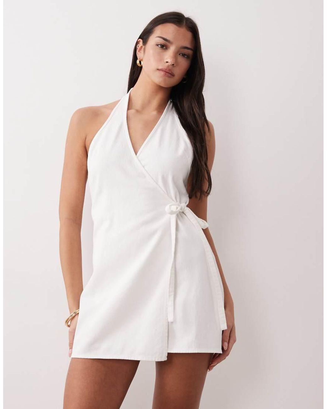 Rhythm Pink Wrap Mini Dress