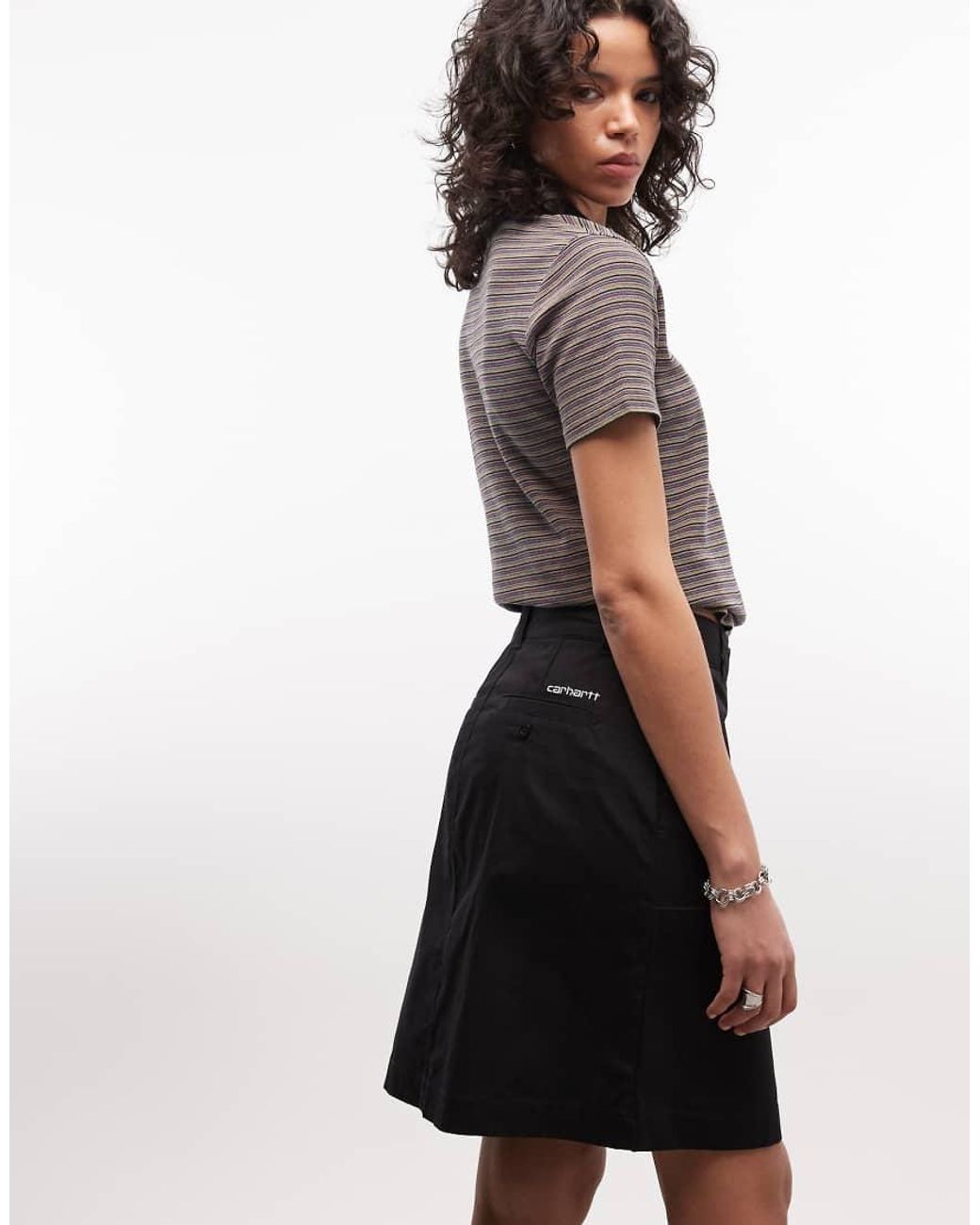 Carhartt Black Postal Mini Skirt