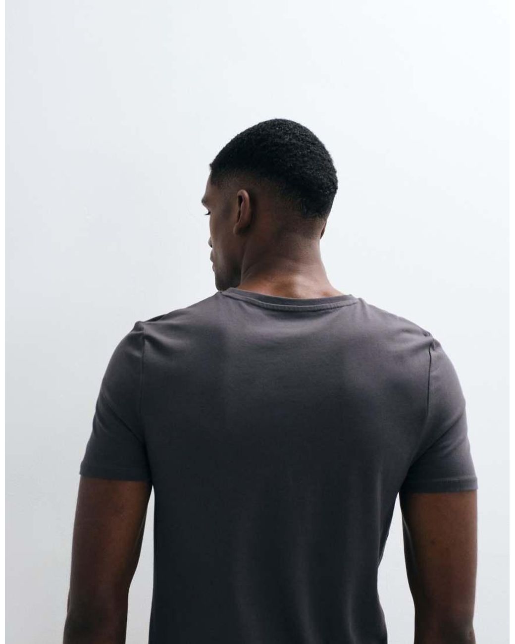 ASOS Blue Essentials Muscle Fit T-Shirt for men