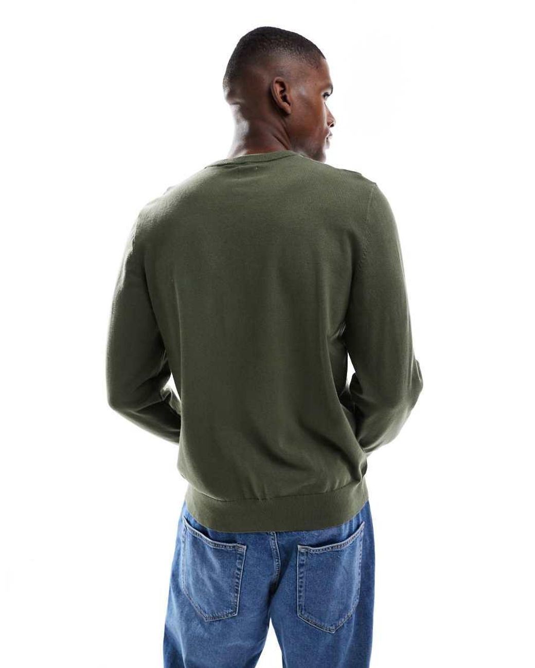 Levi's Green Lightweight Batwing Logo Knit Sweater for men