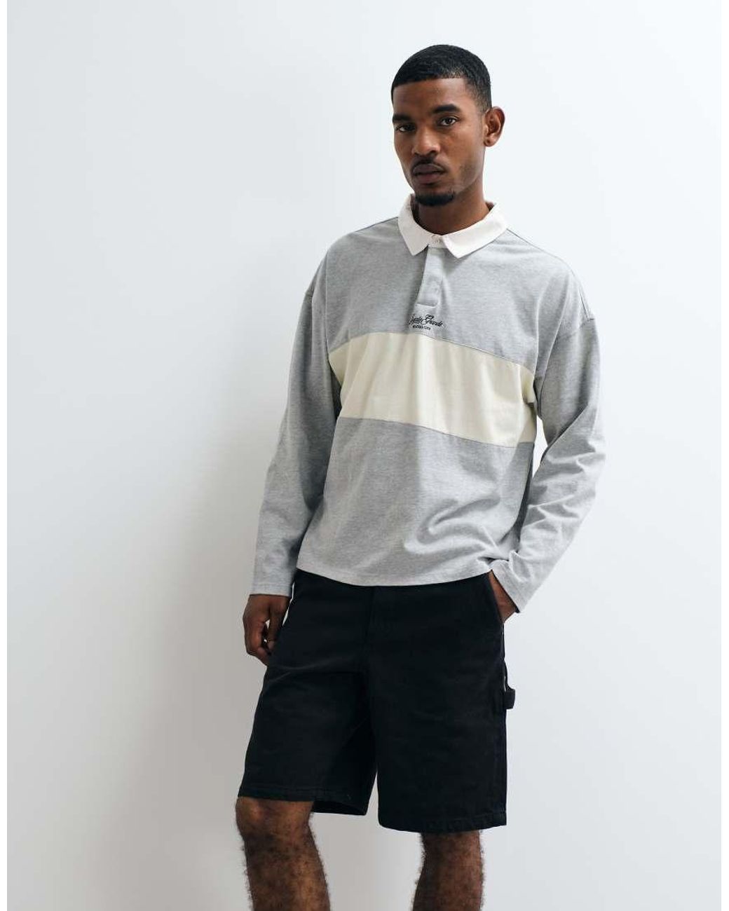 Cotton On White baggy Worker Shorts for men