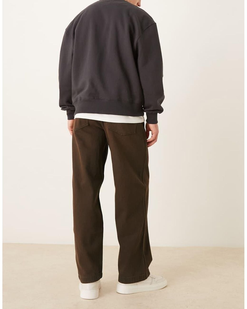 ASOS Brown Loose Jeans for men