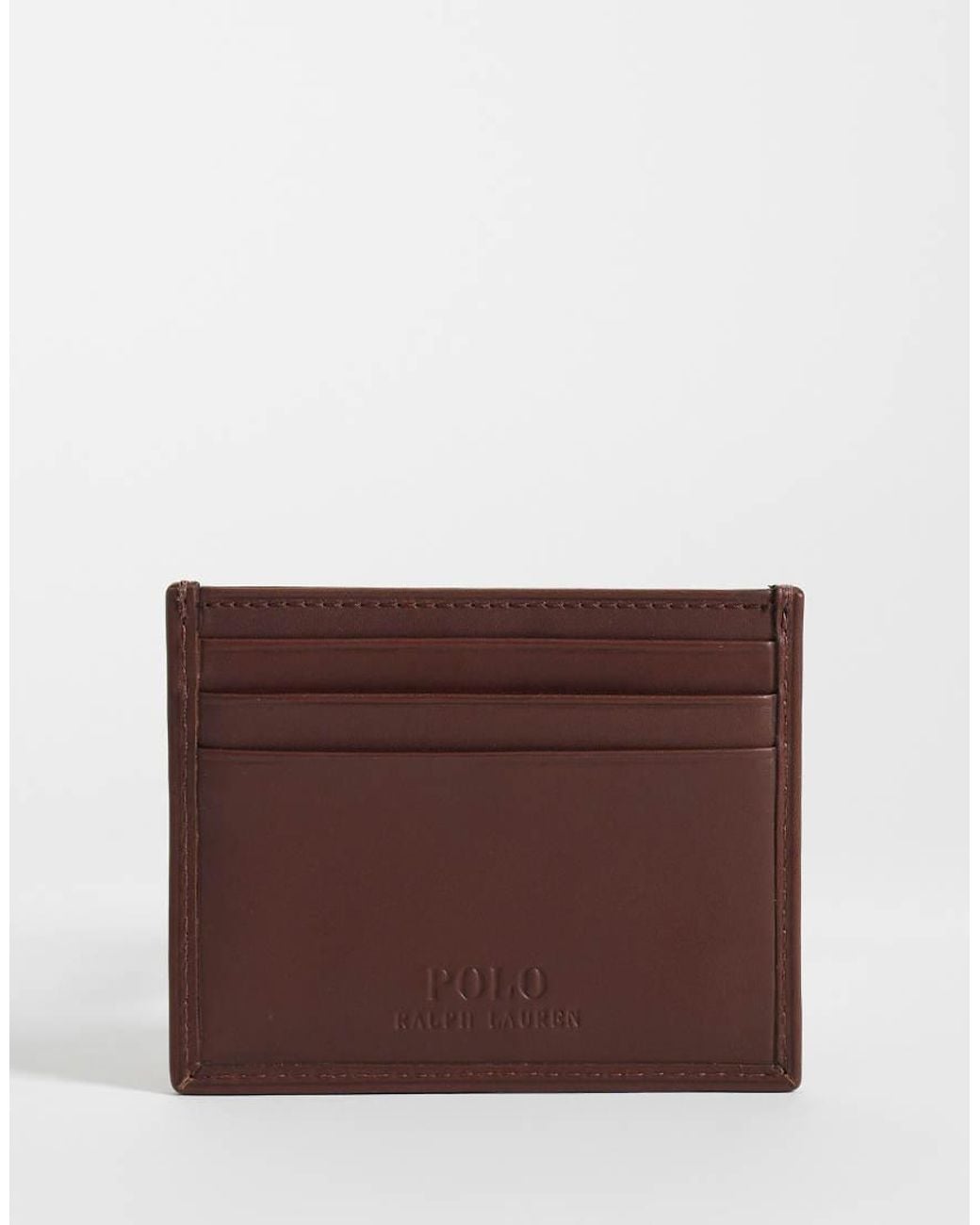 Polo Ralph Lauren Purple Bear Print Card Case for men