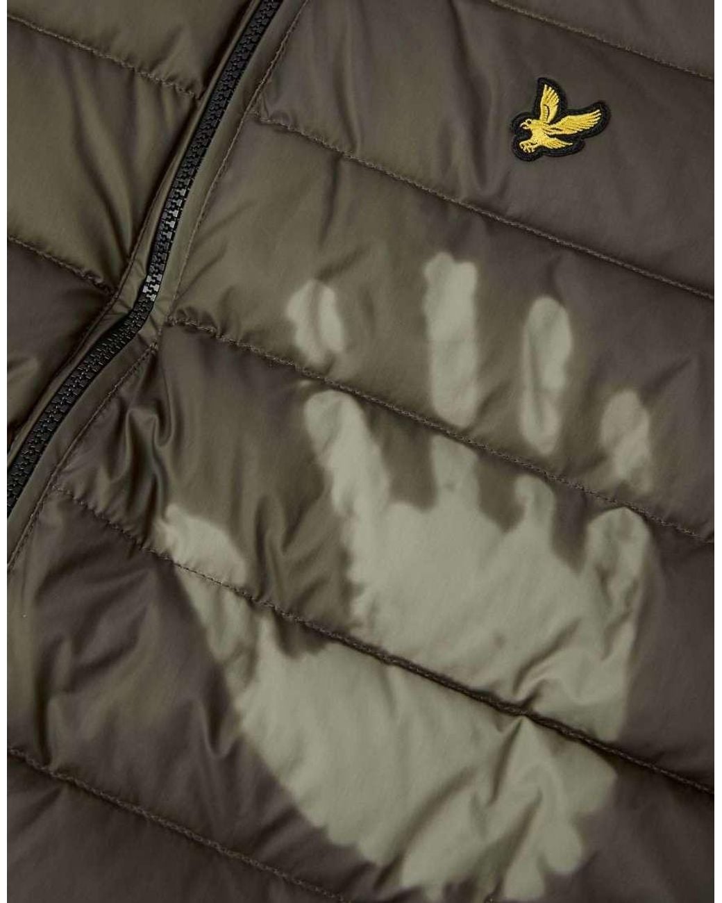 Lyle & Scott Brown Mid Jackets Heat Reactive Quilted Jacket for men