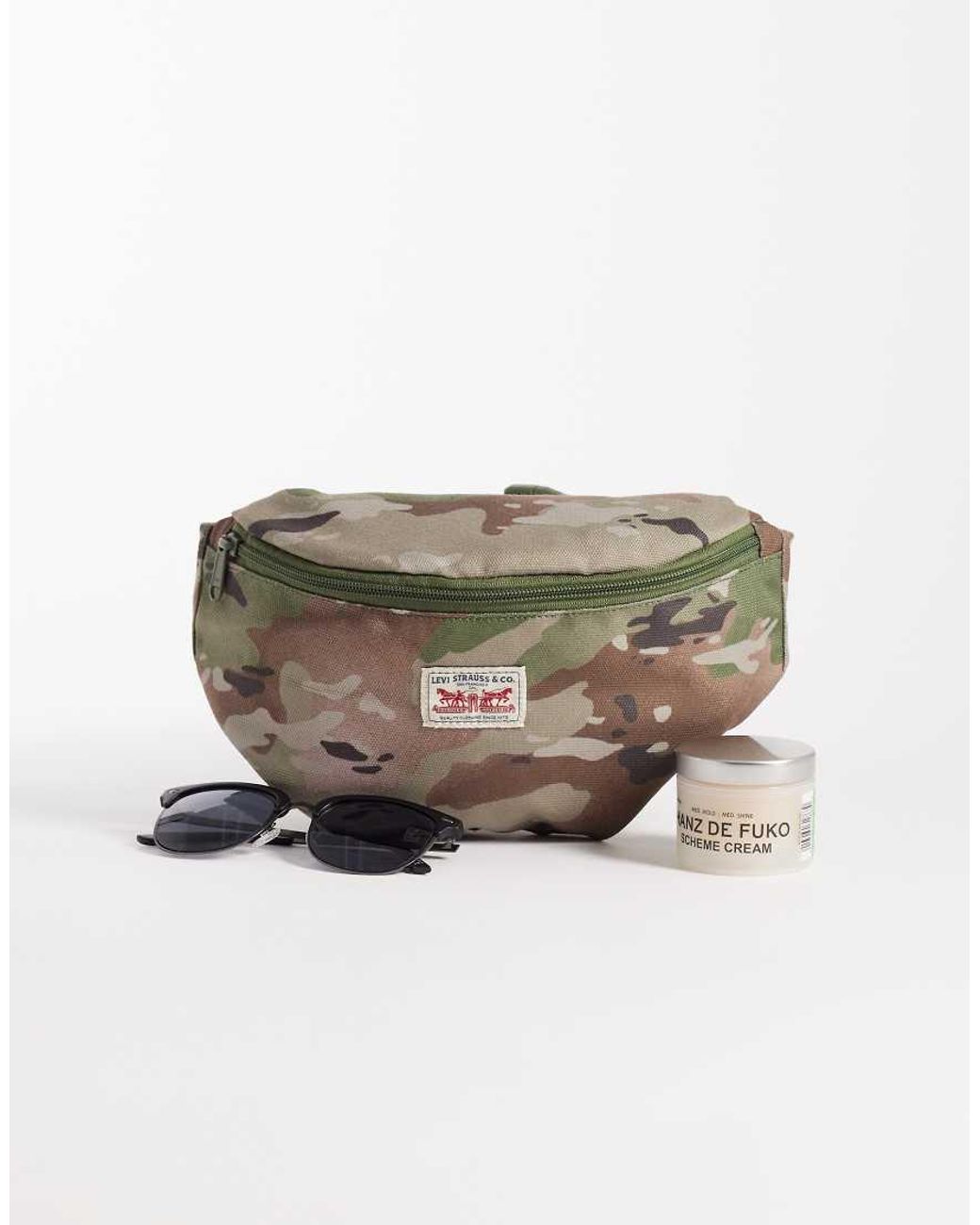 Riñonera Con Estampado De Camuflaje Duboce De -Verde Levi's de hombre de color Gray