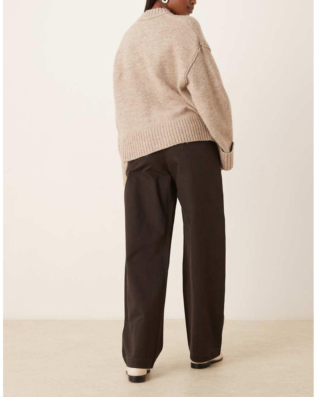 Jdy Natural Barrel Trousers