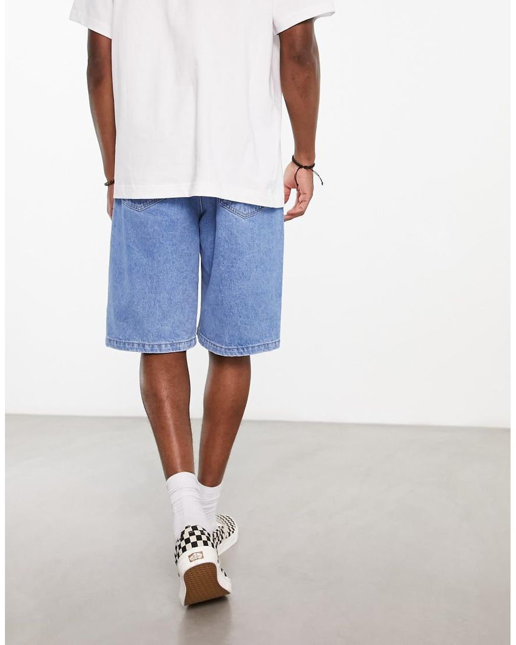 Carhartt Blue Landon Loose Fit Denim Shorts for men