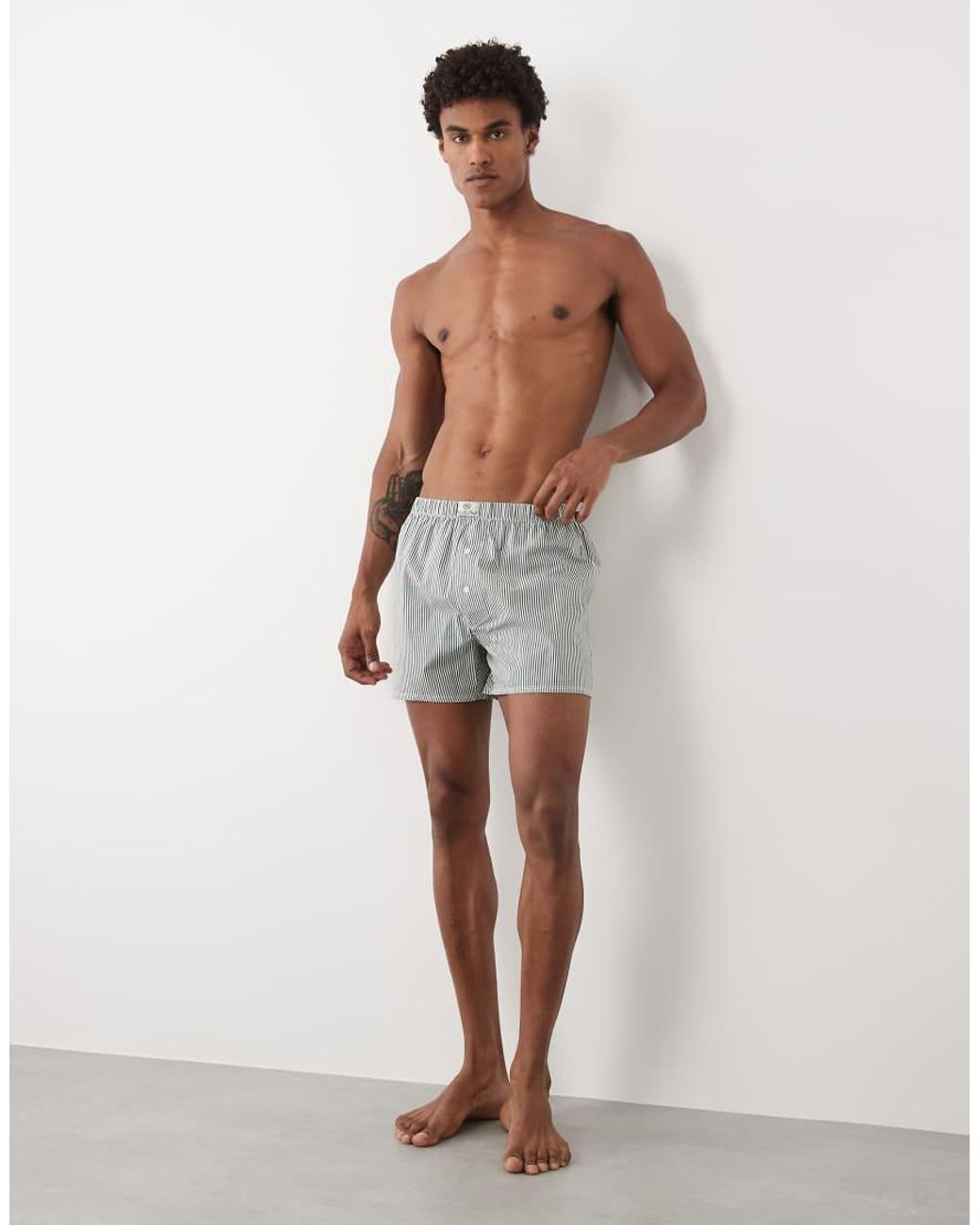 ASOS Gray 2 Pack Woven Boxers for men