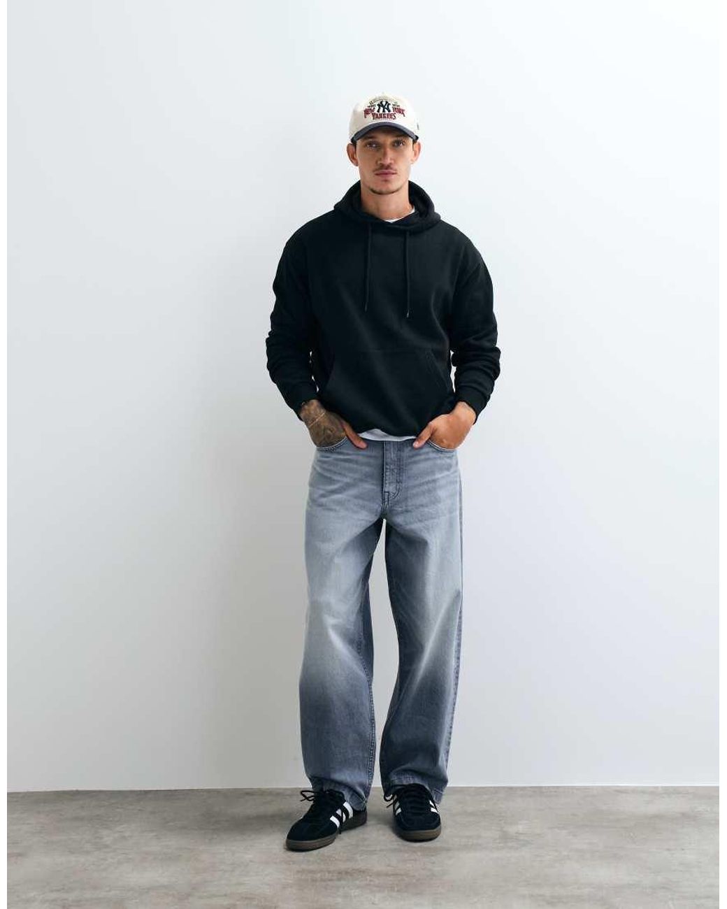 JJ Rebel Blue Front Pocket Hoodie for men
