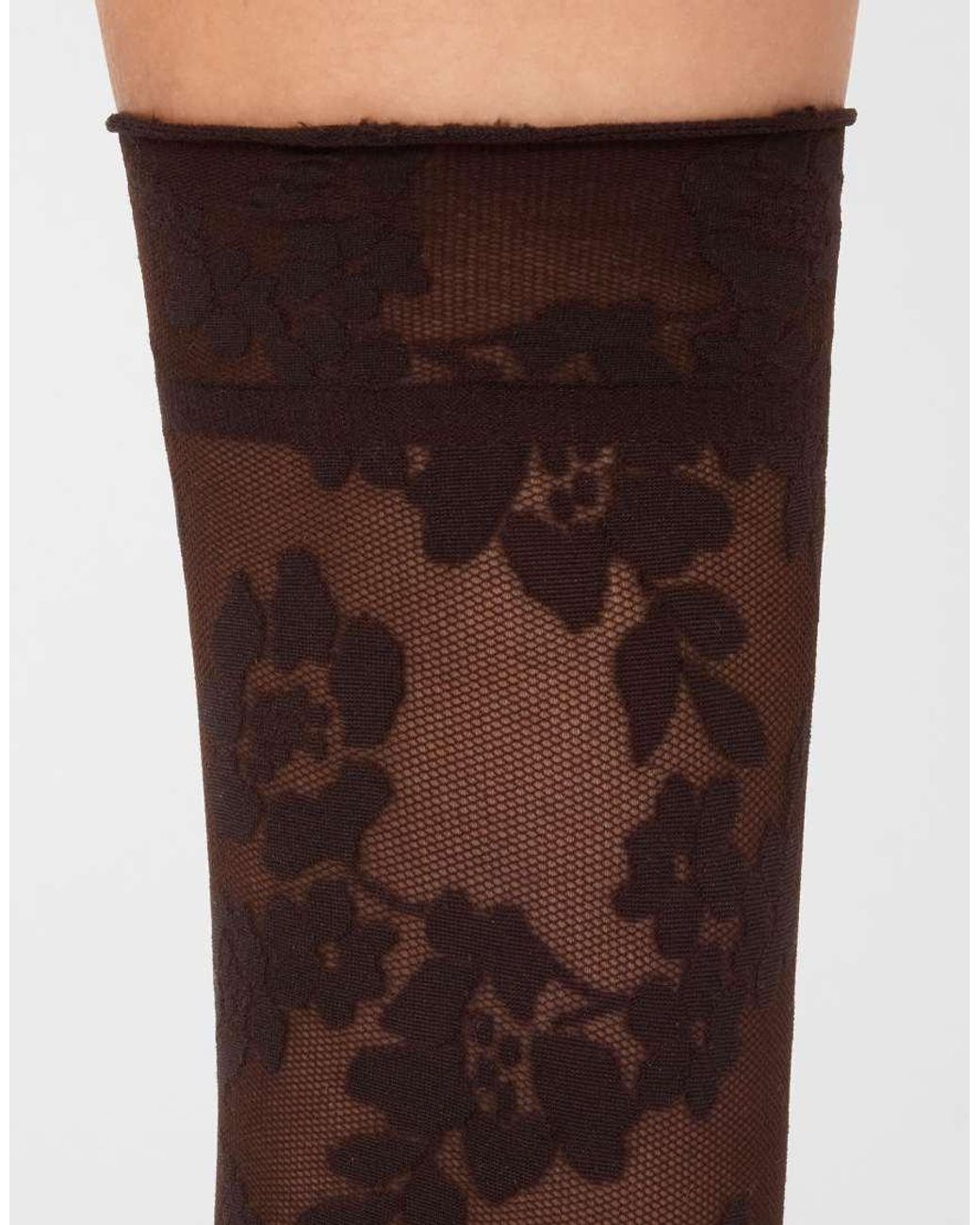 Calzedonia Natural Floral Sheer Socks