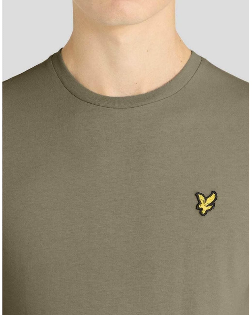 Lyle & Scott Green Ss T-Shirts Plain T-Shirt for men