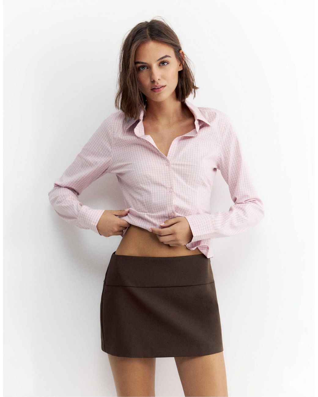 Pull&Bear White Mini-skort