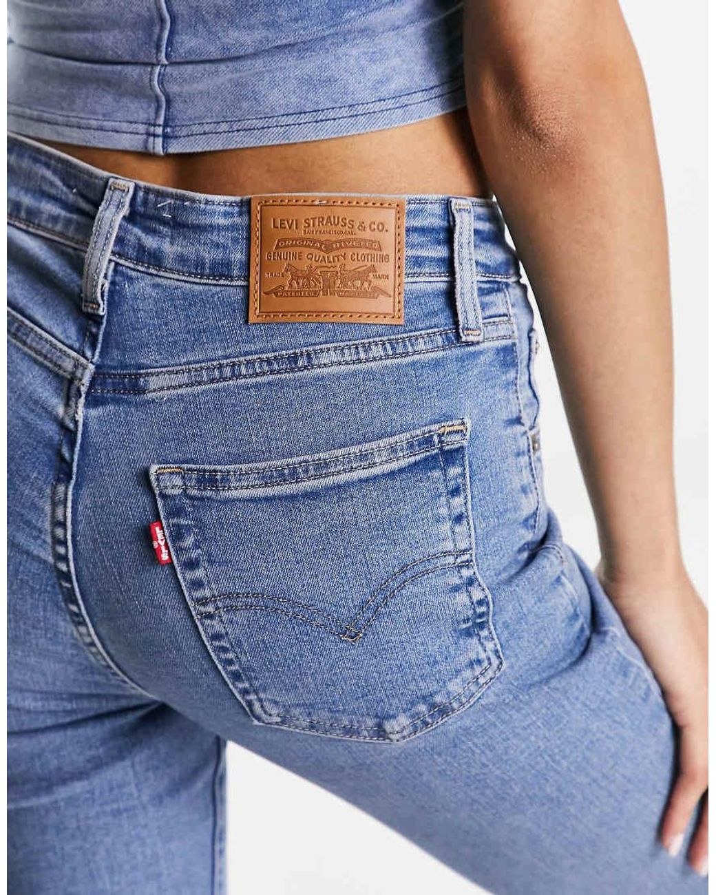 Levi's Blue 725 Bootcut High Rise Jeans