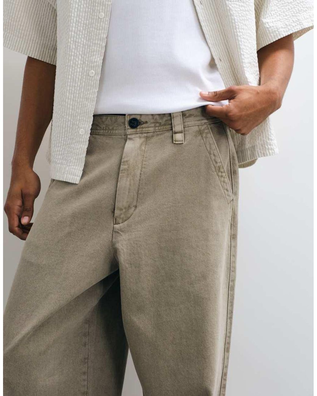 Redefined Rebel Gray Asgar baggy Trousers for men