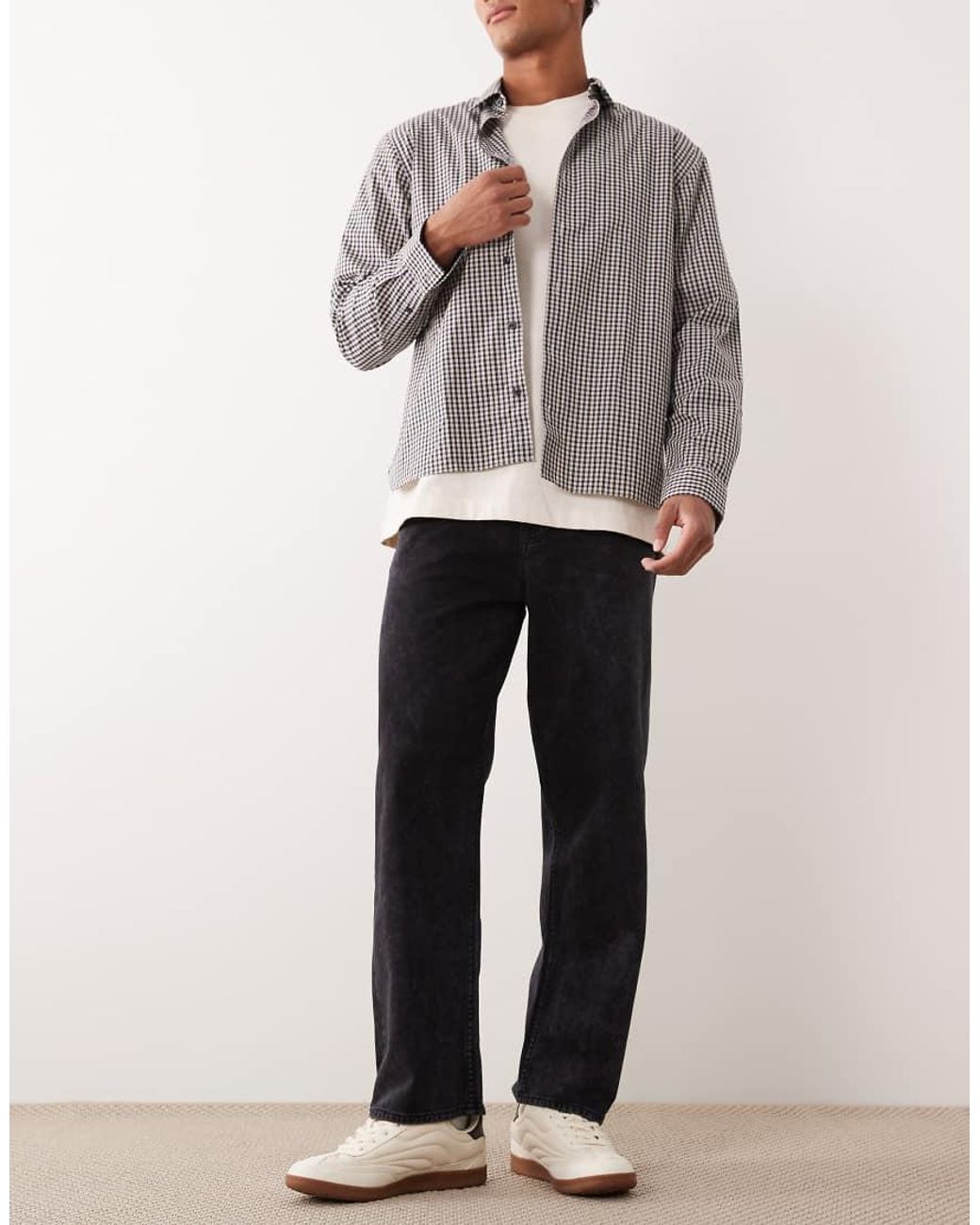 Jack & Jones White Alex baggy Fit Jeans for men