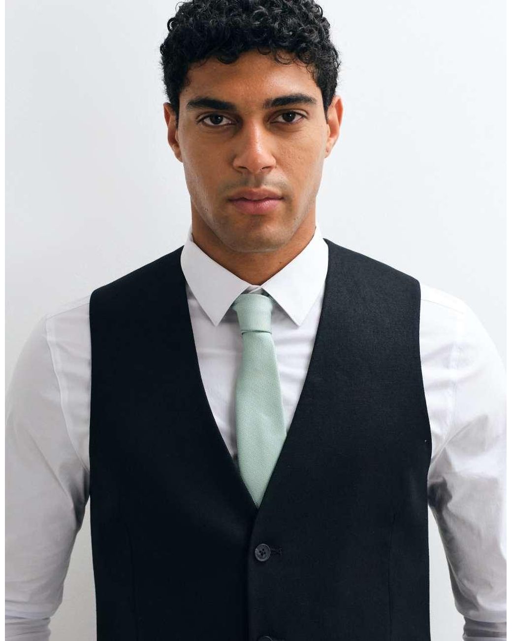 ASOS Black Suit Waistcoat for men