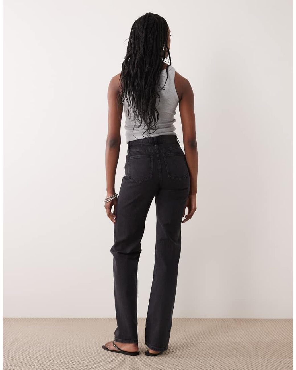 ASOS Black Asos Design Tall Comfort Stretch Straight Leg Jeans