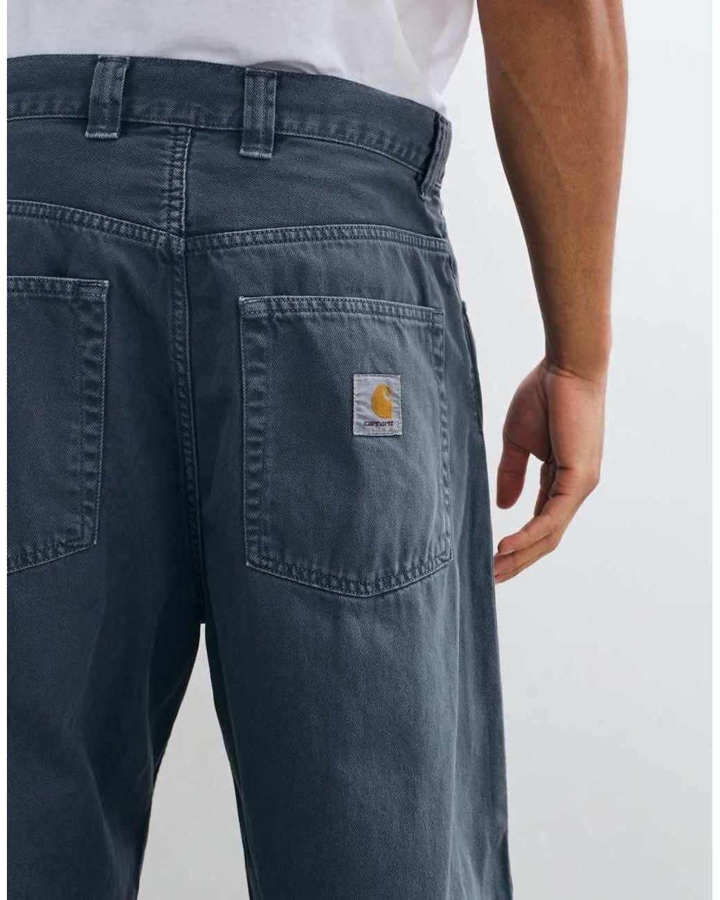 Carhartt Blue Brandon Baggy Loose Straight Fit Jeans for men