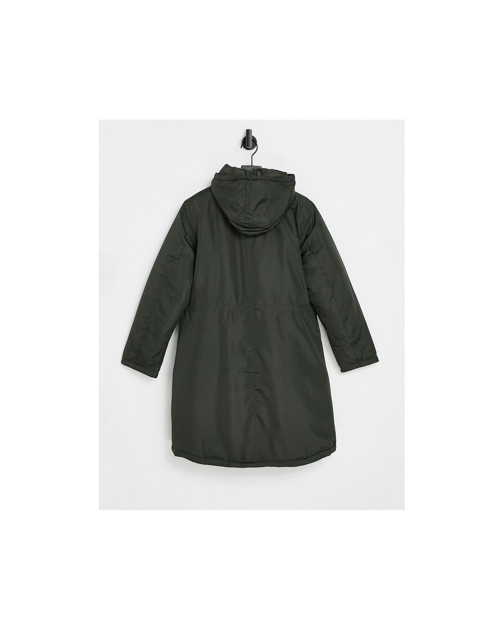 Brave Soul Egypt Parka Jacket With Hood in Green | Lyst