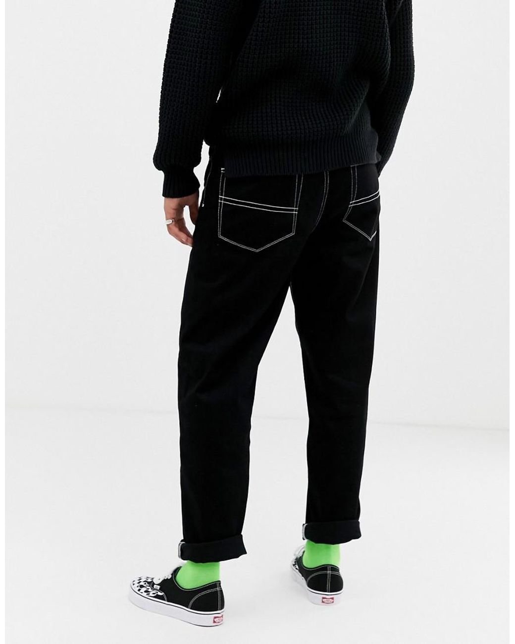 Collusion Tall X004 Skater Black Jeans 