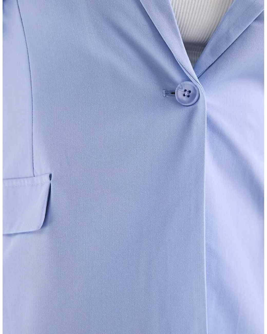 Vero Moda Blue Loose Fit Tailored Blazer Co-ord
