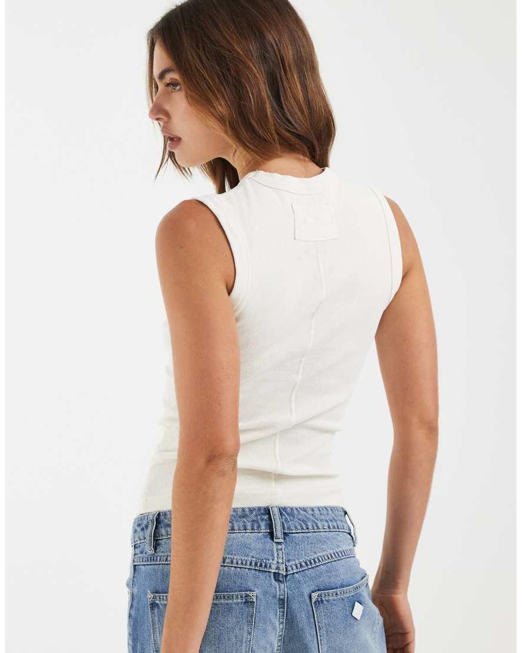 Free People Blue Murphy Tank Top