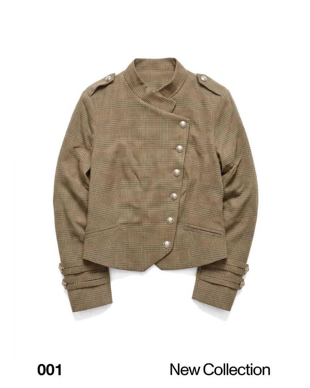Bershka White Double-Breasted Button Blazer