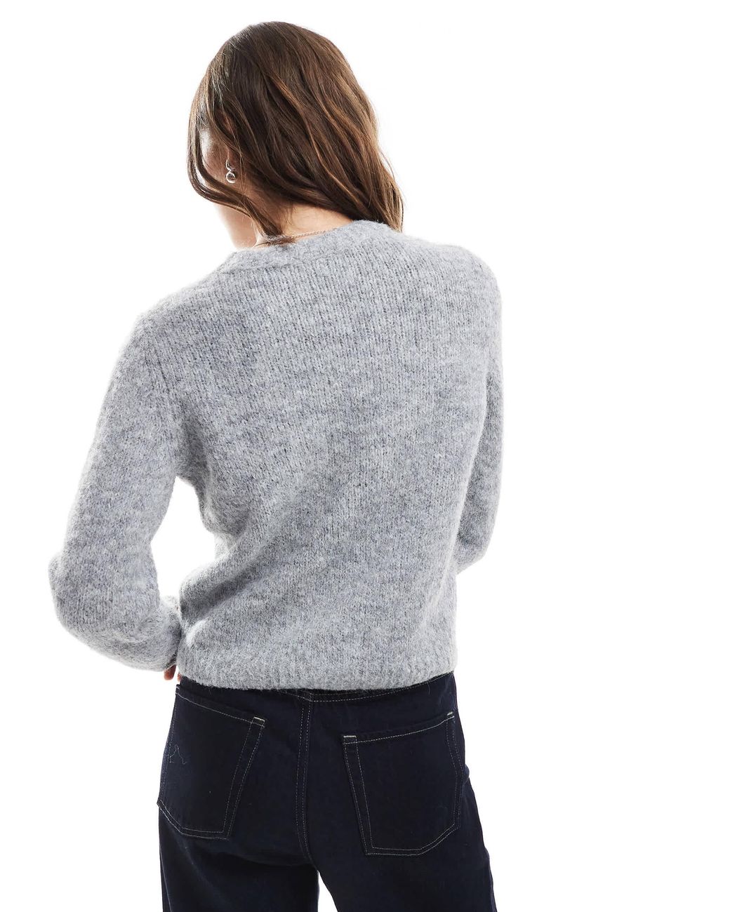 Vero Moda Gray – weicher, flauschiger pullover