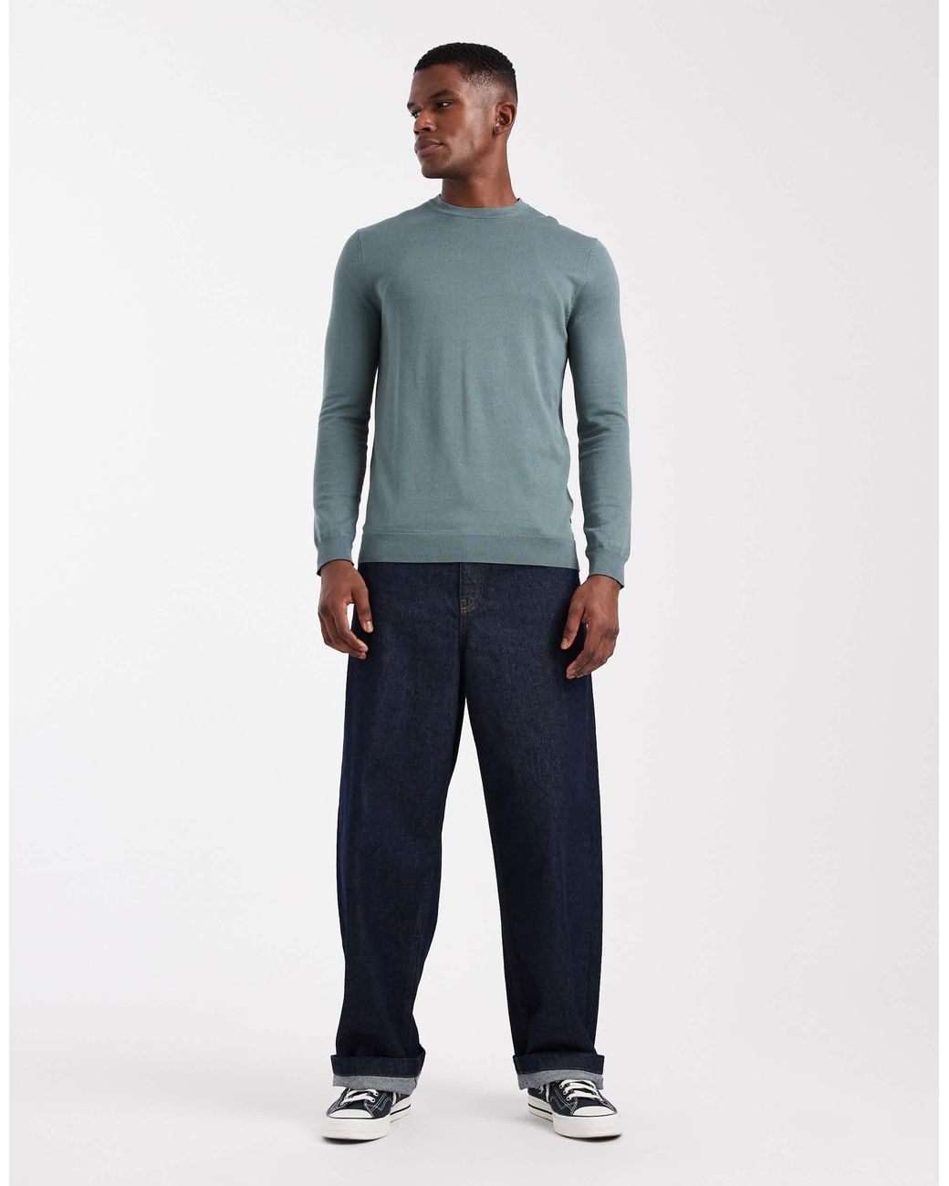 Only & Sons – regular-fit-strickpullover in Blue für Herren