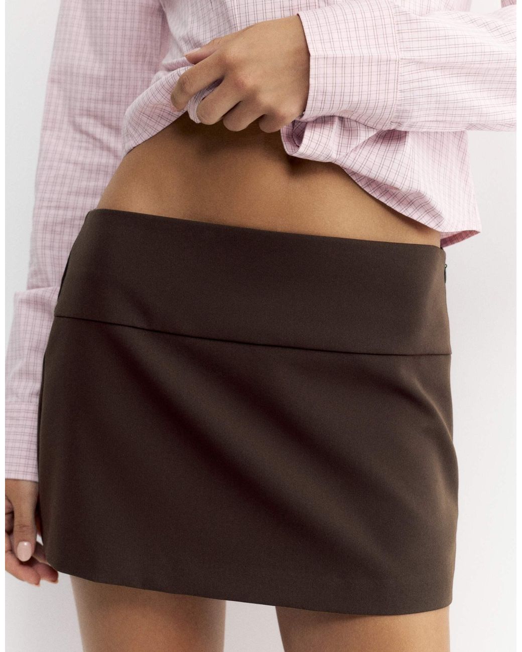 Pull&Bear White Mini-skort
