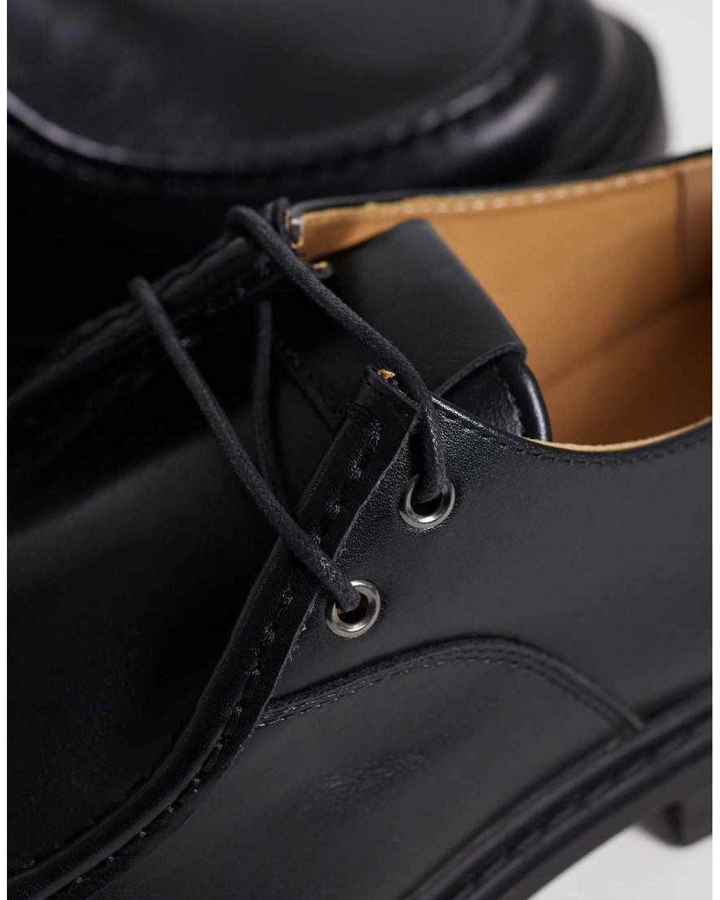 SEQWL Black Pier Lace Up Chunky Shoes for men
