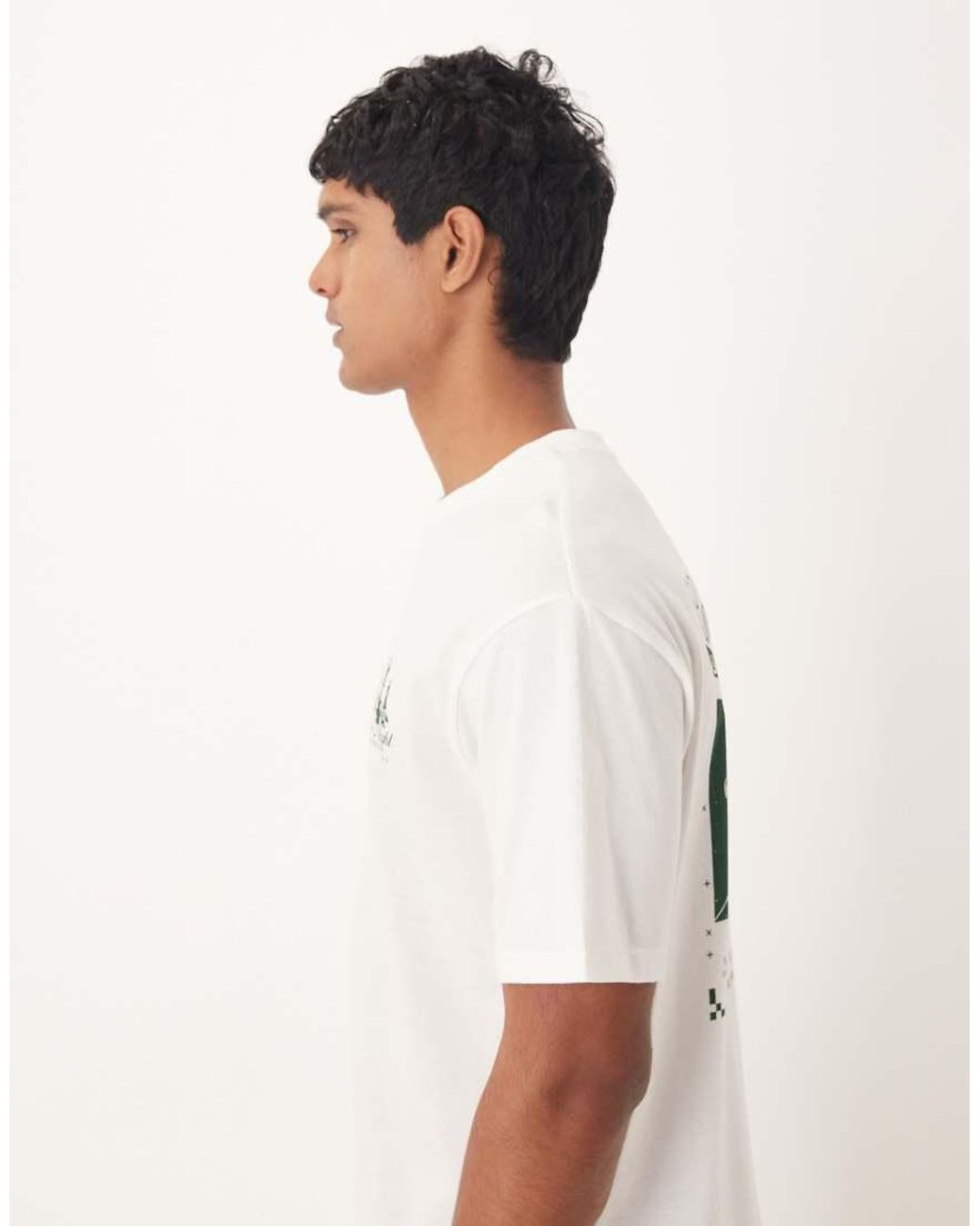 ASOS Green Relaxed T-shirt With Chess Graphic for men