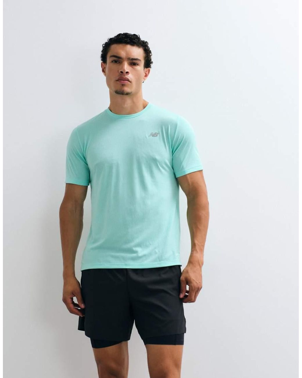 New Balance Blue Athletics T-shirt for men