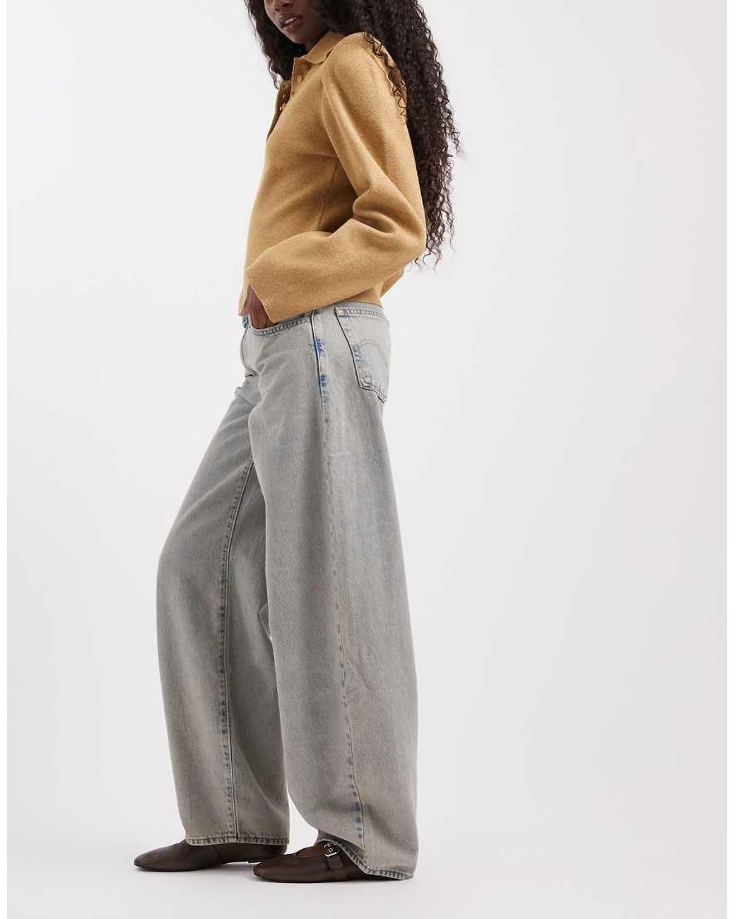 Levi's Gray Middy Balloon Jeans
