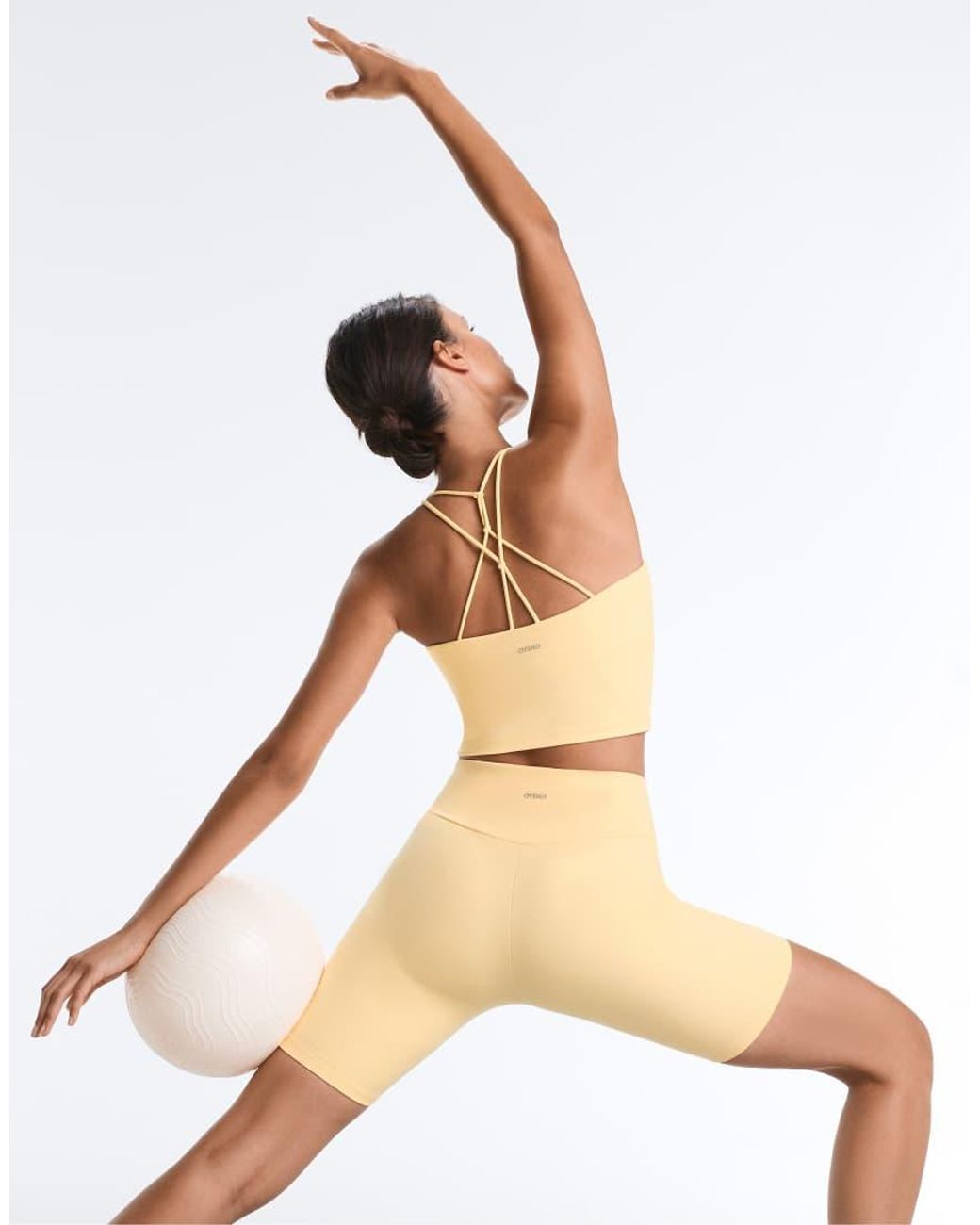 Oysho Natural Comfortlux Crossover Strap Tank Top