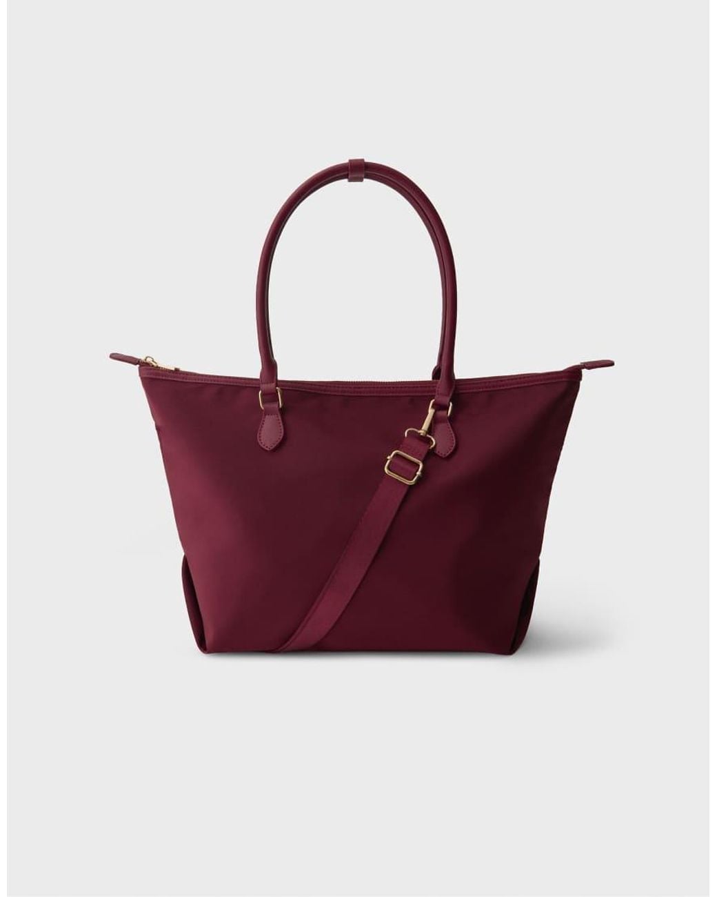 Stradivarius Red Contrast Crossbody Shopper Bag