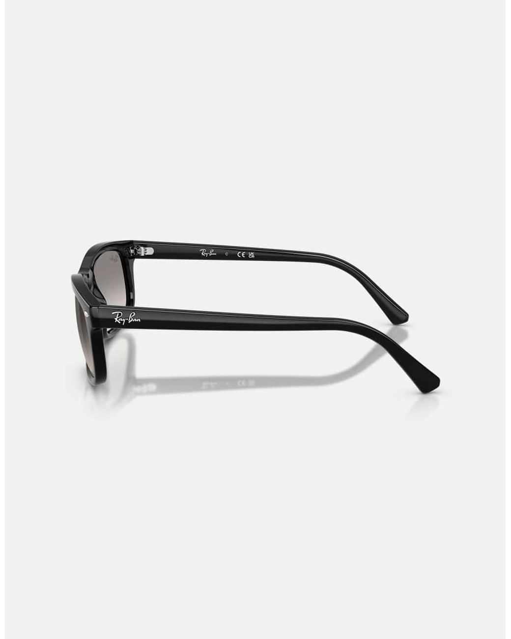 Ray-Ban Brown Rb2224 Rectangle Sunglasses With Lens