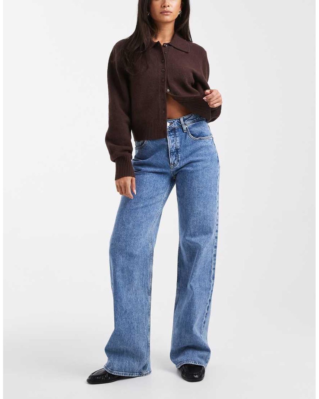 Tommy Hilfiger Blue Mia Mid Rise Relaxed Straight Leg Jeans