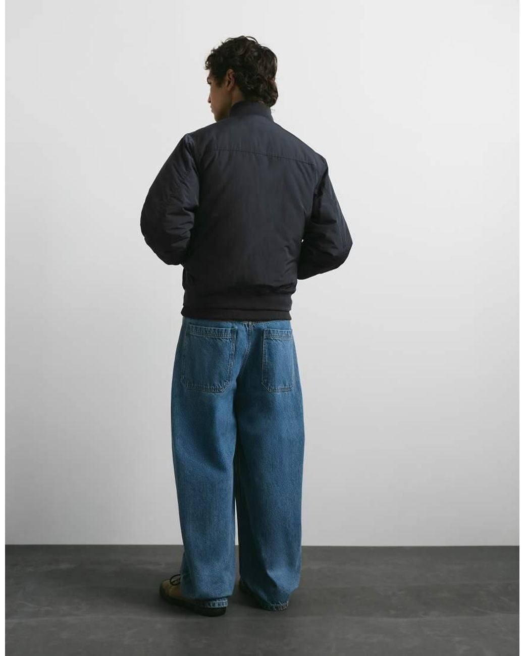 Bomber Imbottito di Pull&Bear in Black da Uomo
