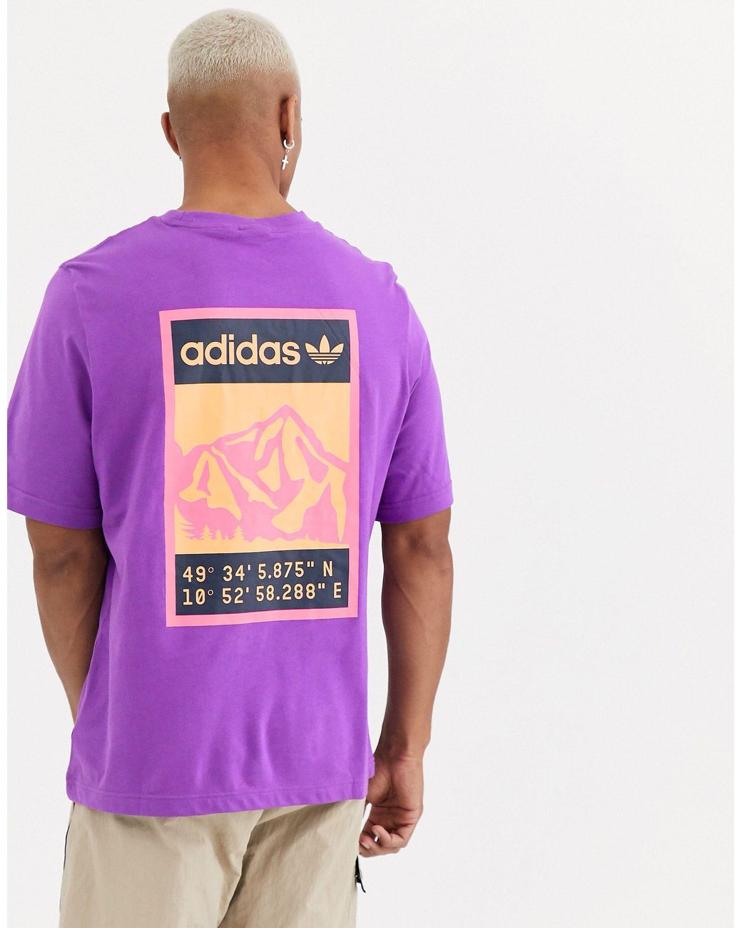 Adiplore - T-shirt avec imprimé au dos adidas Originals pour homme