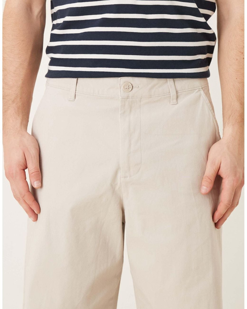 ASOS Natural Loose Chinos for men