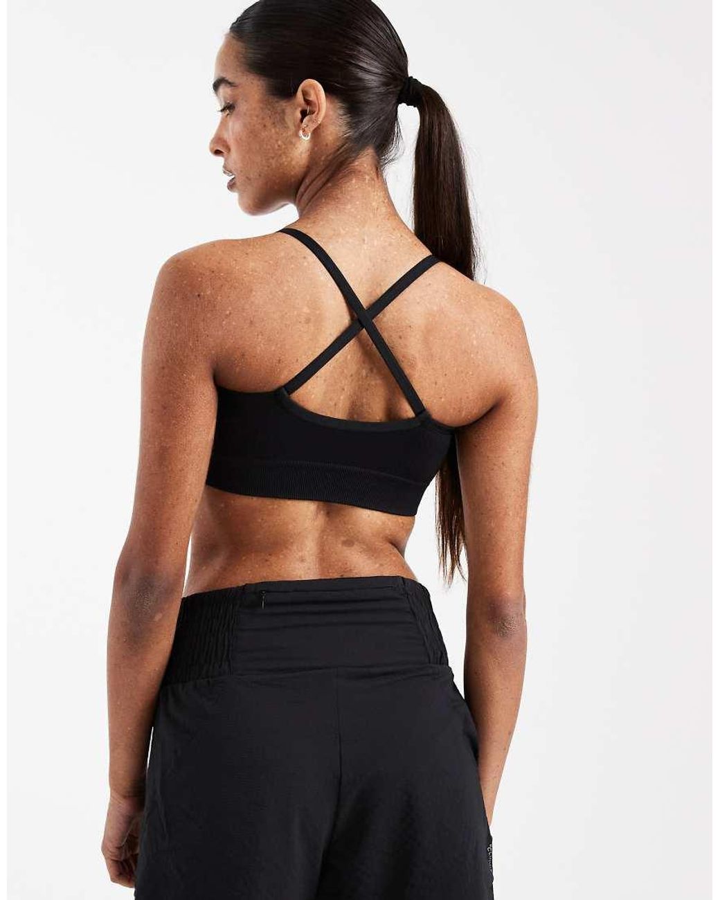 Adidas Originals Black Essentials Knit Light Support Sports Bra