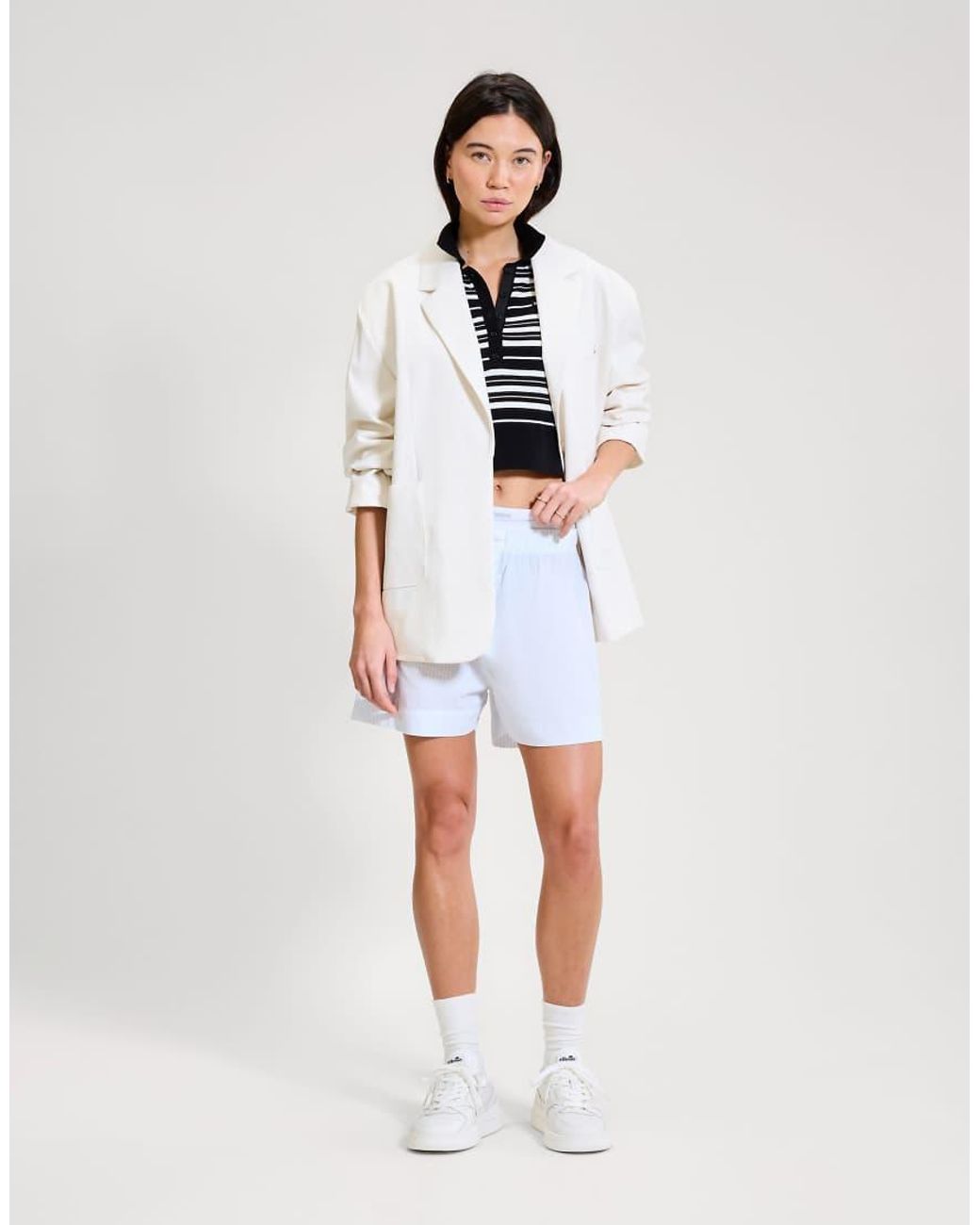 Ellesse White The Tailored Blazer