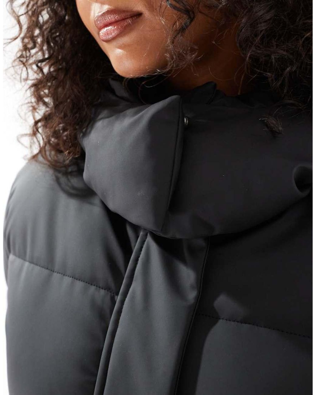 Vero Moda Black Short Coated Padded Jacket