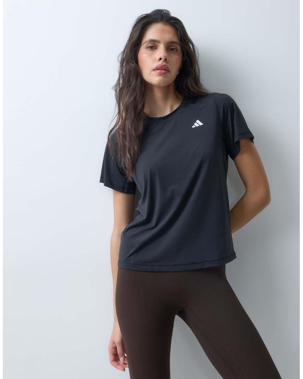 Adidas Originals Blue Adidas Training Power Essentials T-shirt