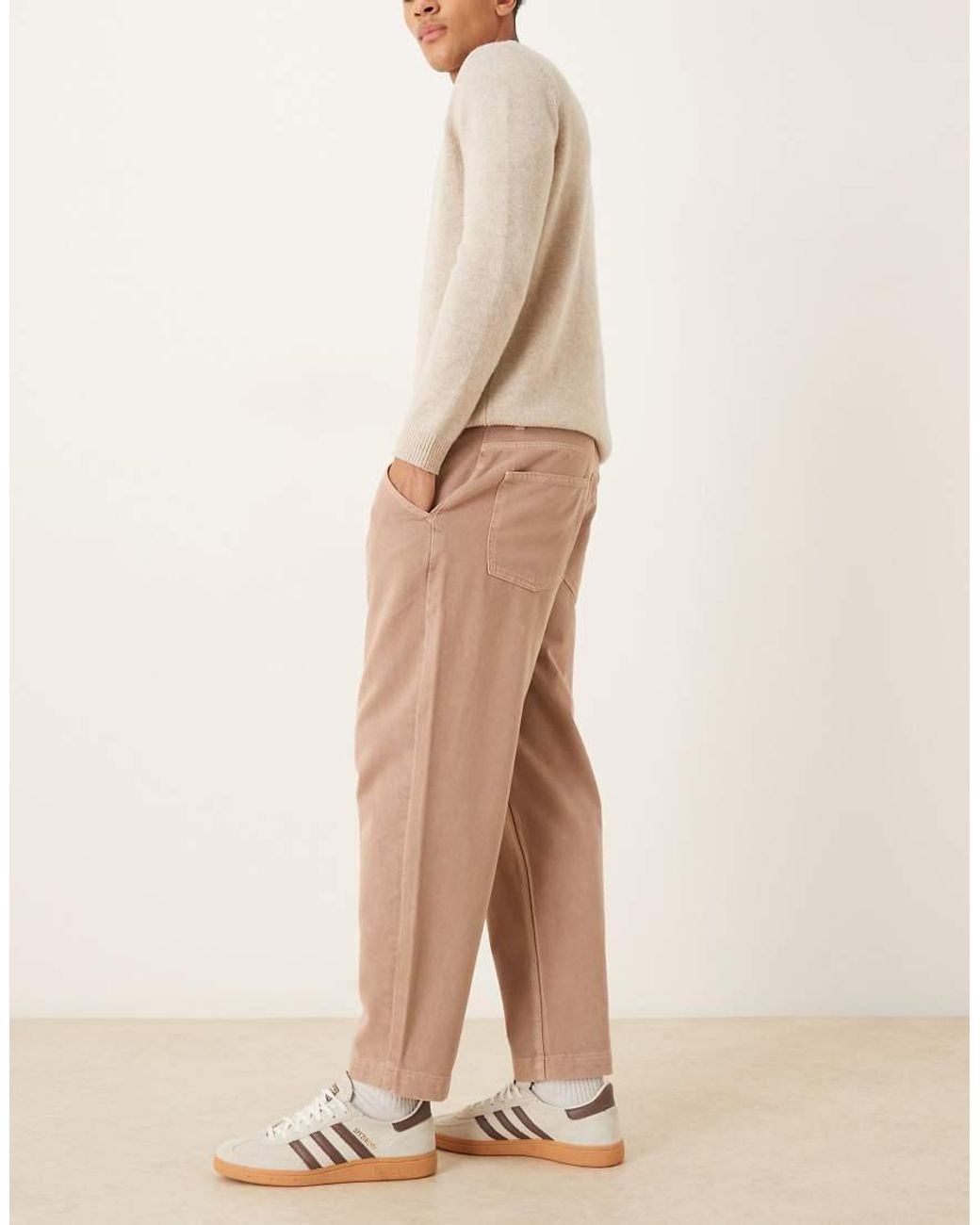 ASOS Natural Relaxed Taper Jean for men