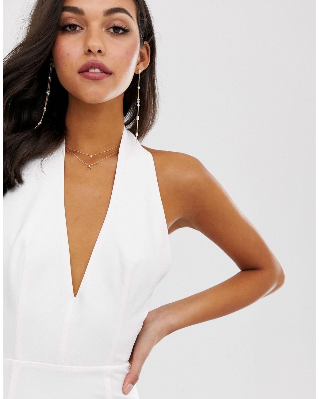 Extreme Plunge Front Maxi Dress 