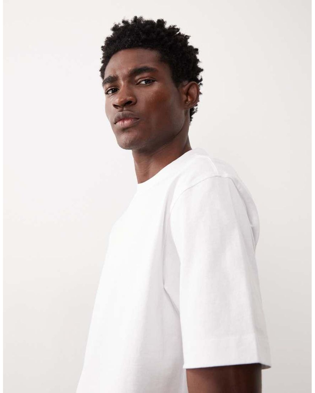 ASOS COLLECTIVE White Super Heavyweight T-shirt for men
